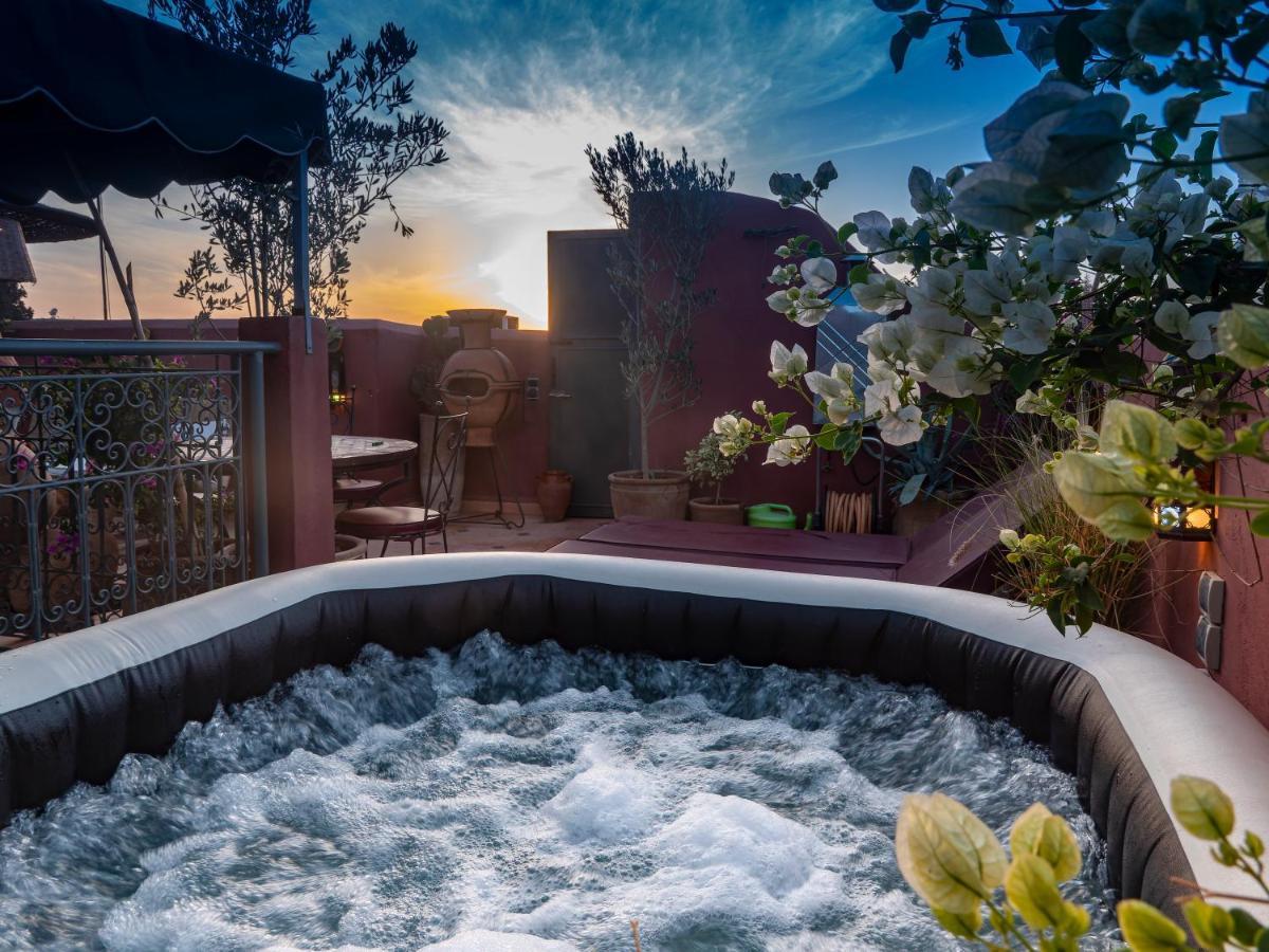 Riad dar El Arsa Rooftop&jacuzzi Marrakesh Exterior foto